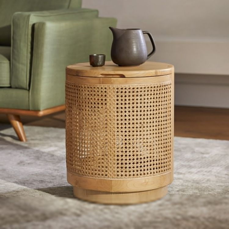 Cane Storage Side Table