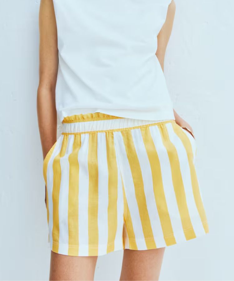Linen-Blend Shorts