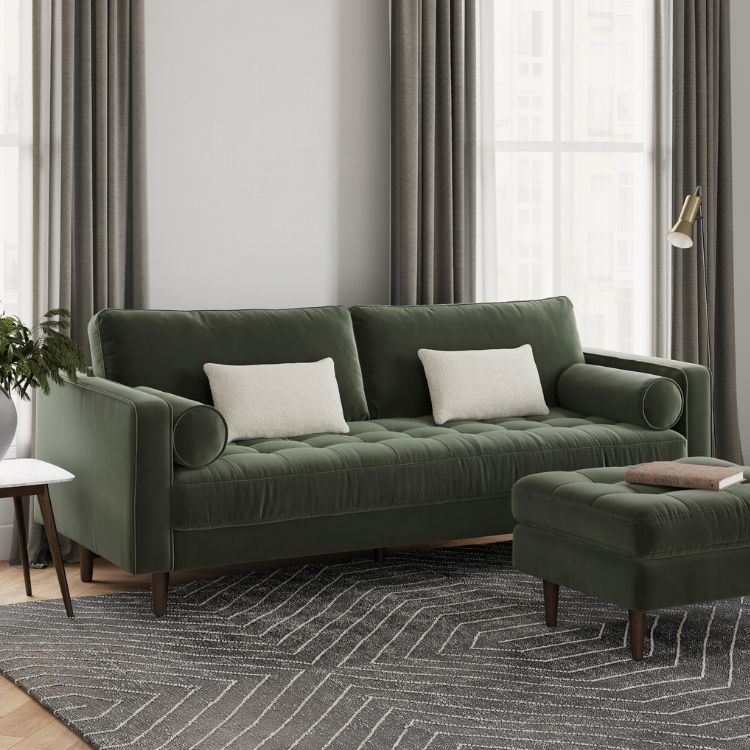 Tufted Velvet Sofa