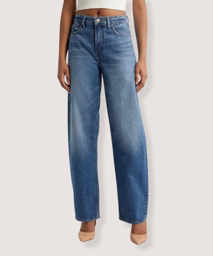 Good American Relaxed Barrel Jeans