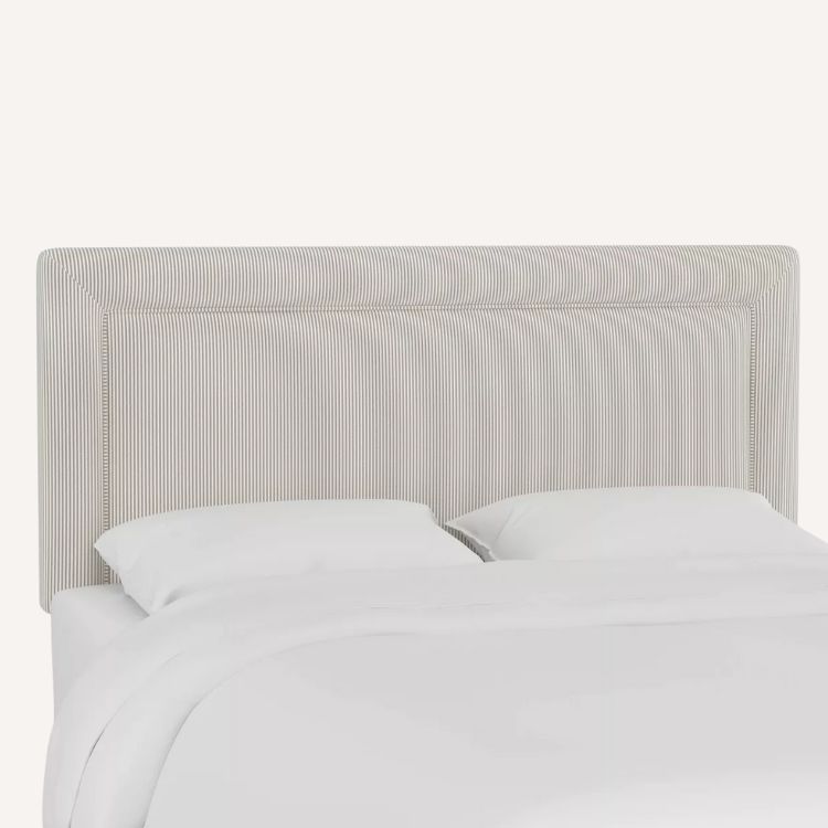Empire Striped Upholstered Headboard
