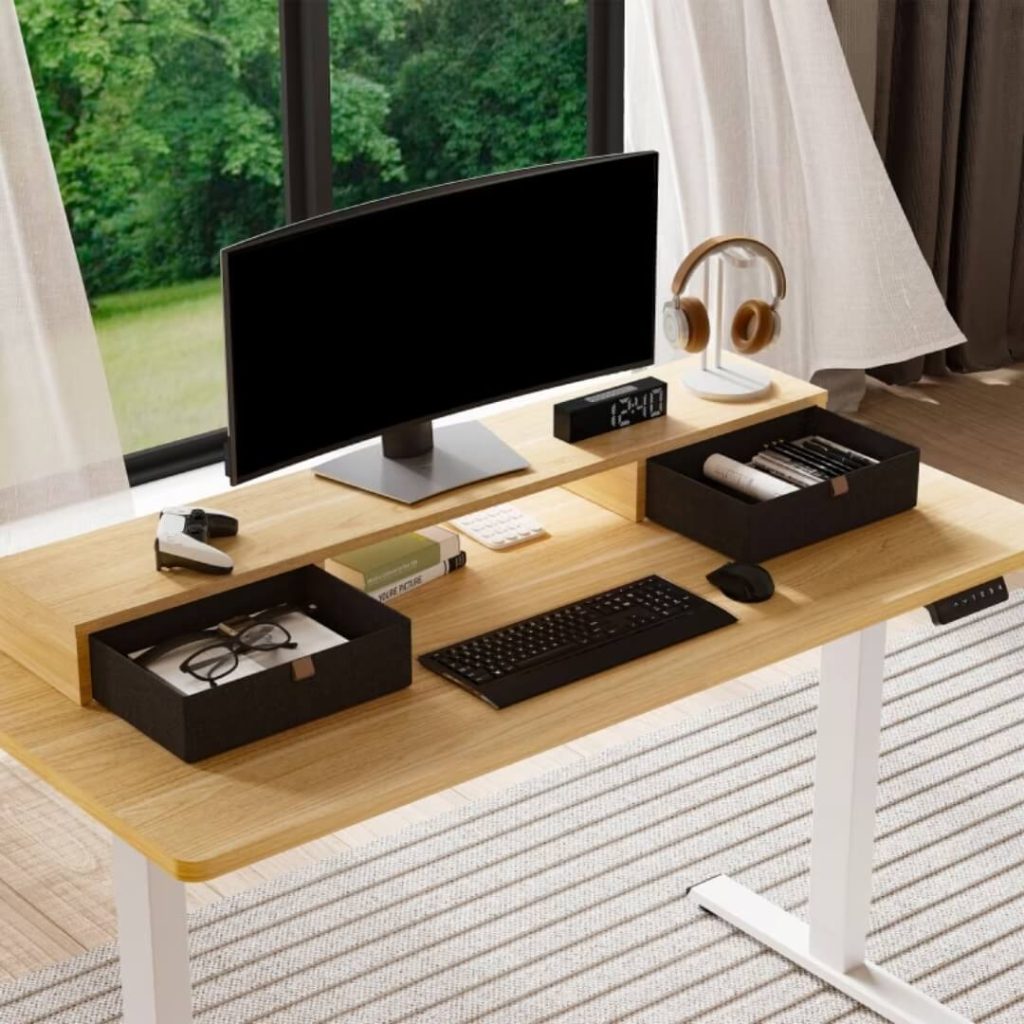 Monitor Riser with Storage