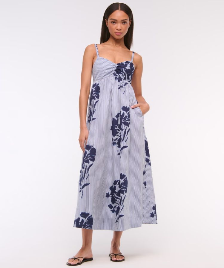 Sweetheart Babydoll Maxi Dress
