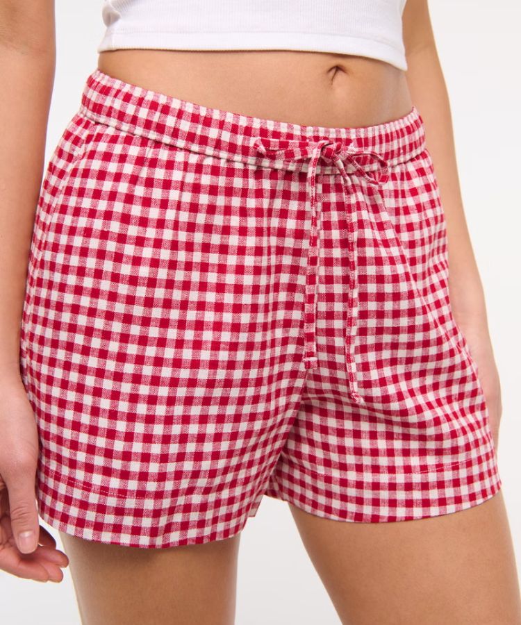 Linen-Blend Pull-On Short