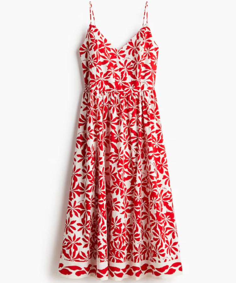 Patterned Slip Dress