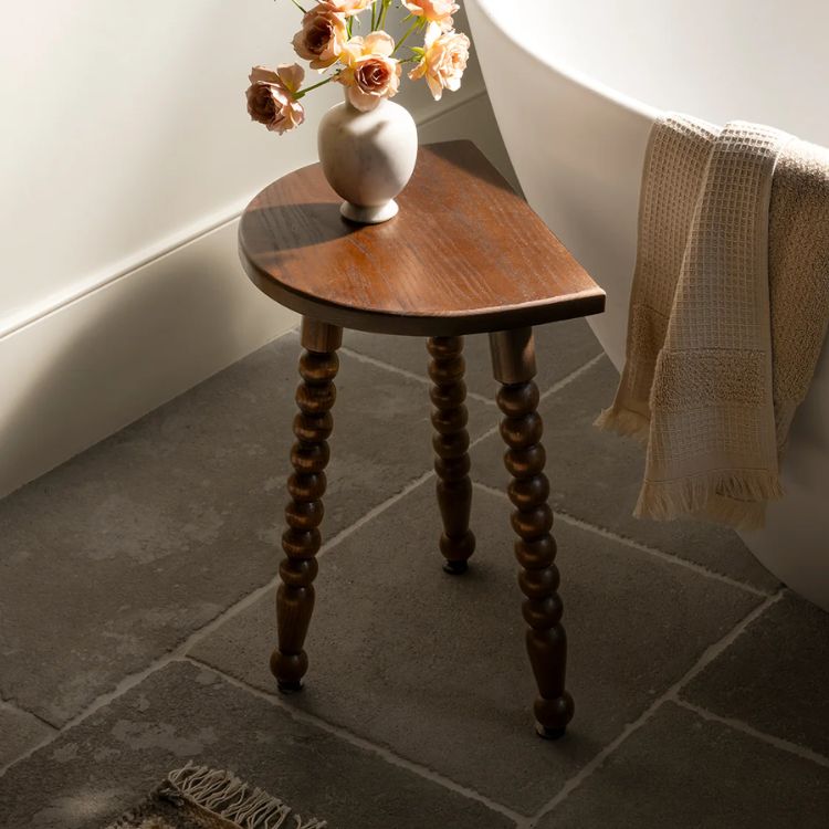 Spindle Wood Stool