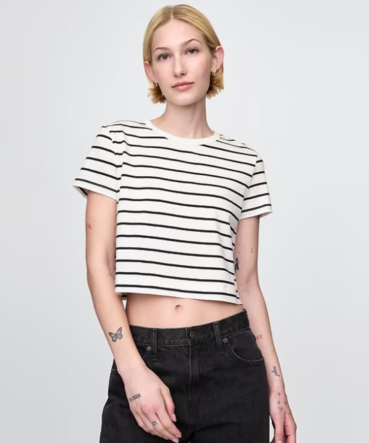 Organic Cotton VintageSoft Cropped T-Shirt