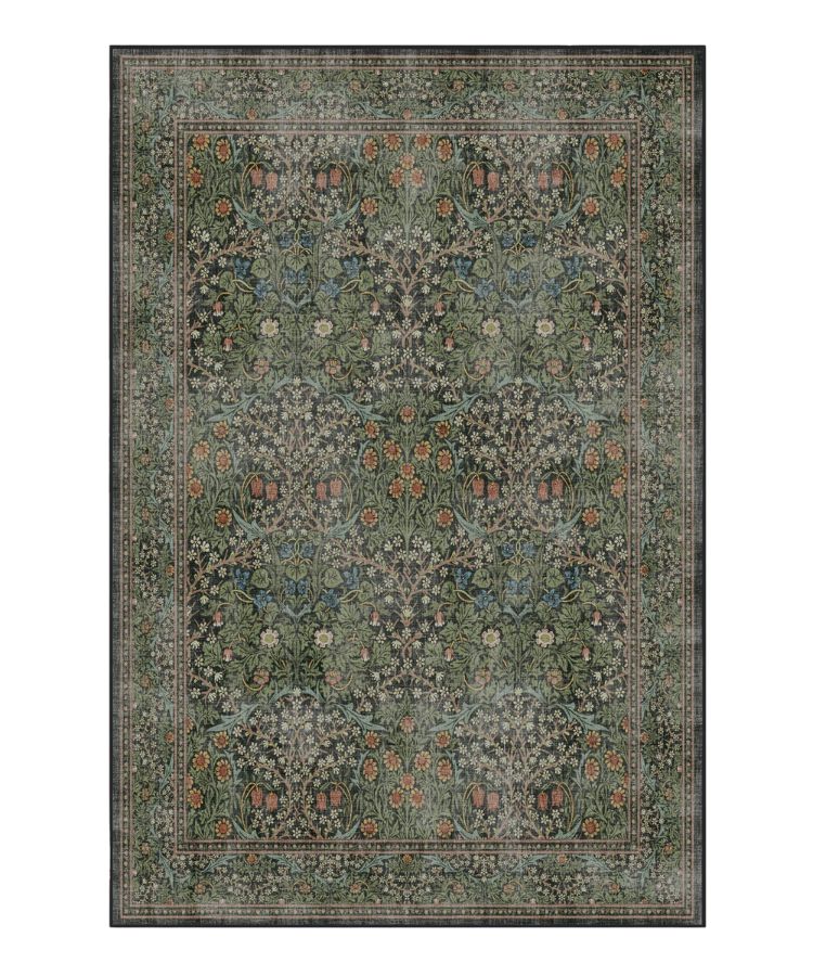 Forest Green Tufted Rug