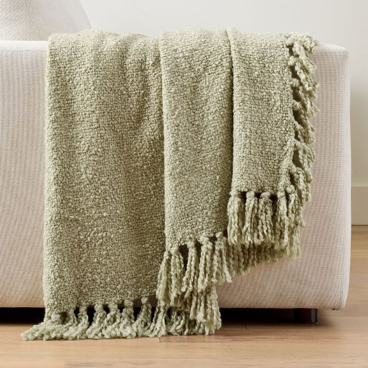 Handwoven Fringe Throw
