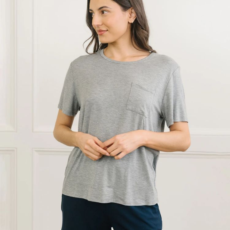 Bamboo Stretch-Knit Lounge Tee